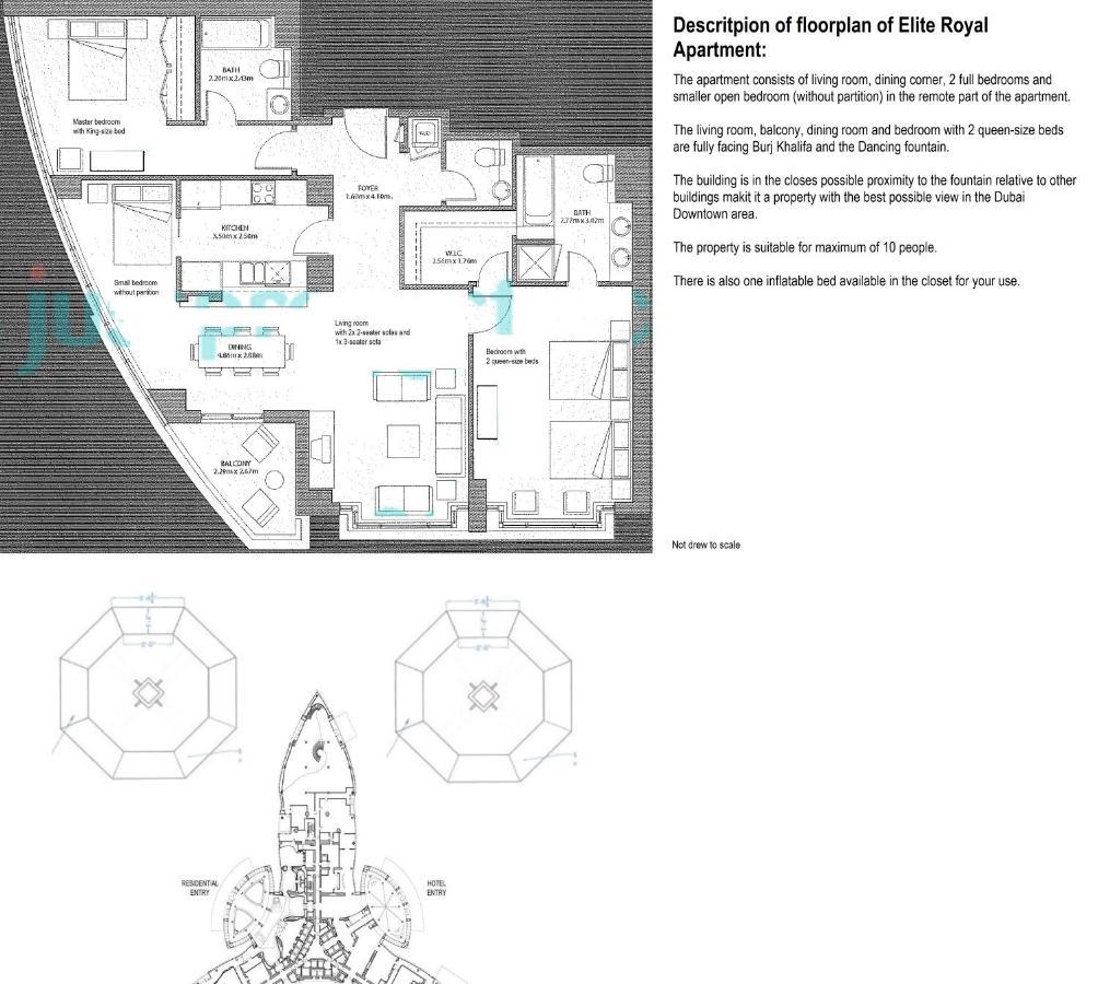 Elite Royal Apartment - Full Bujr Khalifa & Fountain View - Senator - 2 Bedrooms & 1 Open Bedroom Without Partition Dubai Luaran gambar